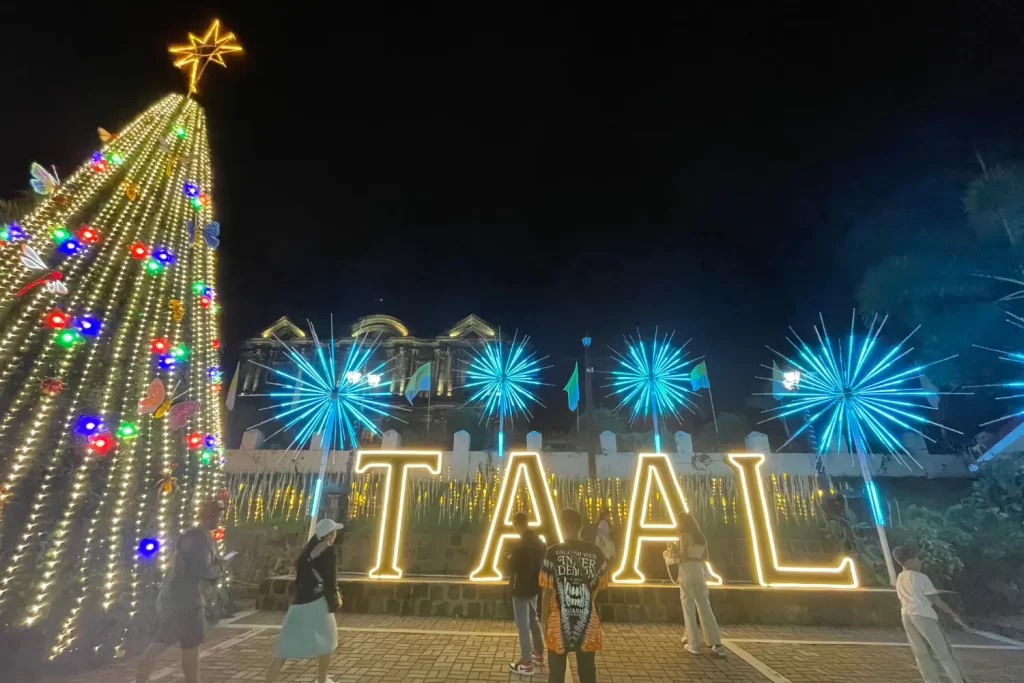 A towering Christmas Tree is the centerpiece of Pailaw sa Taal