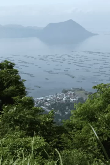 Mountain top overlooking Taal Volcano