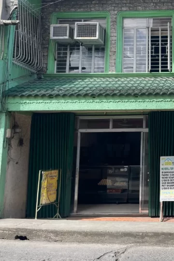 A bakeshop besides a soap station that sells Londres in Bauan, Batangas.