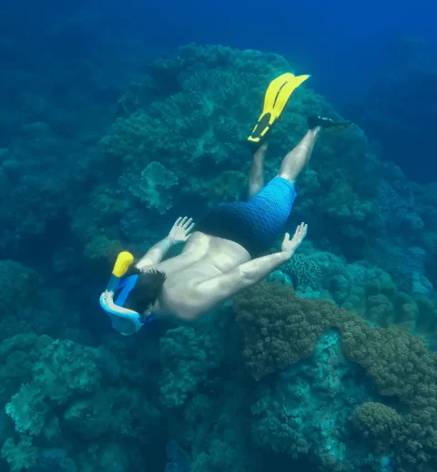 Underwater snorkeling