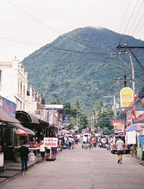 A view of Mount Maculot from the town of Cuenca